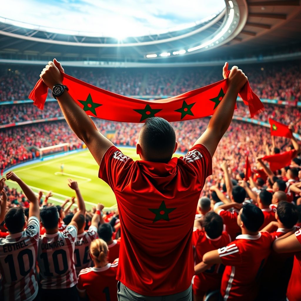 星空体育官网下载-摩洛哥瓦赫达球迷现场助威，激发球队夺冠斗志